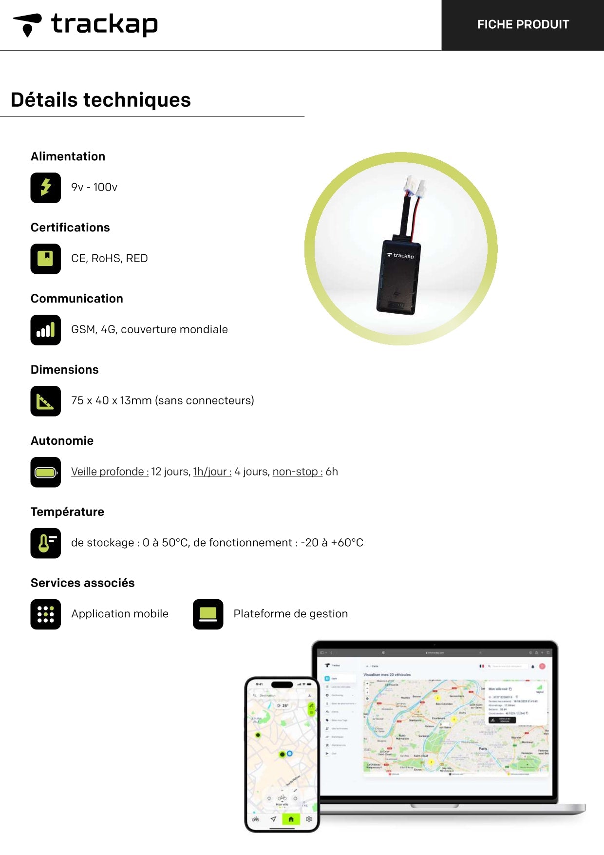 RUN.4 traceur GPS compatible LT R500E Decathlon