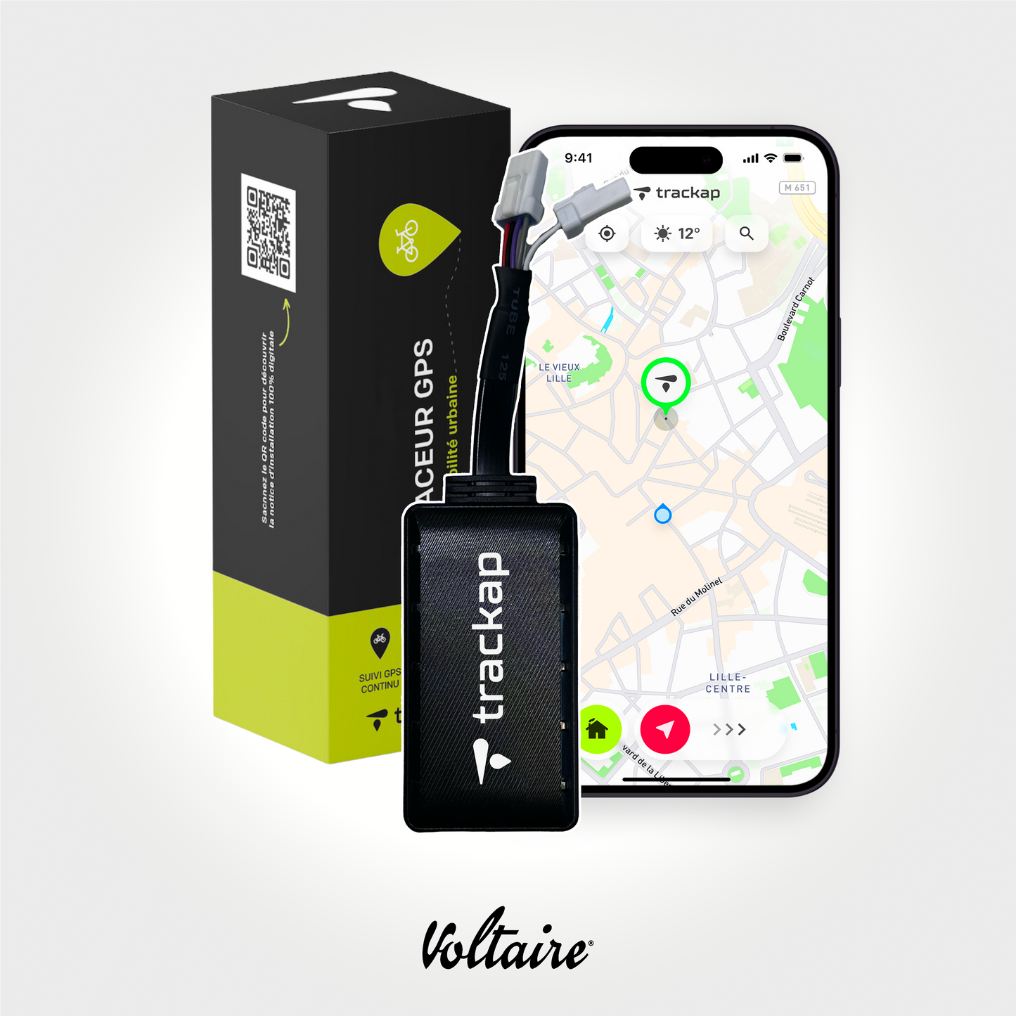 RUN.4, traceur gps 4G vélos électriques Voltaire